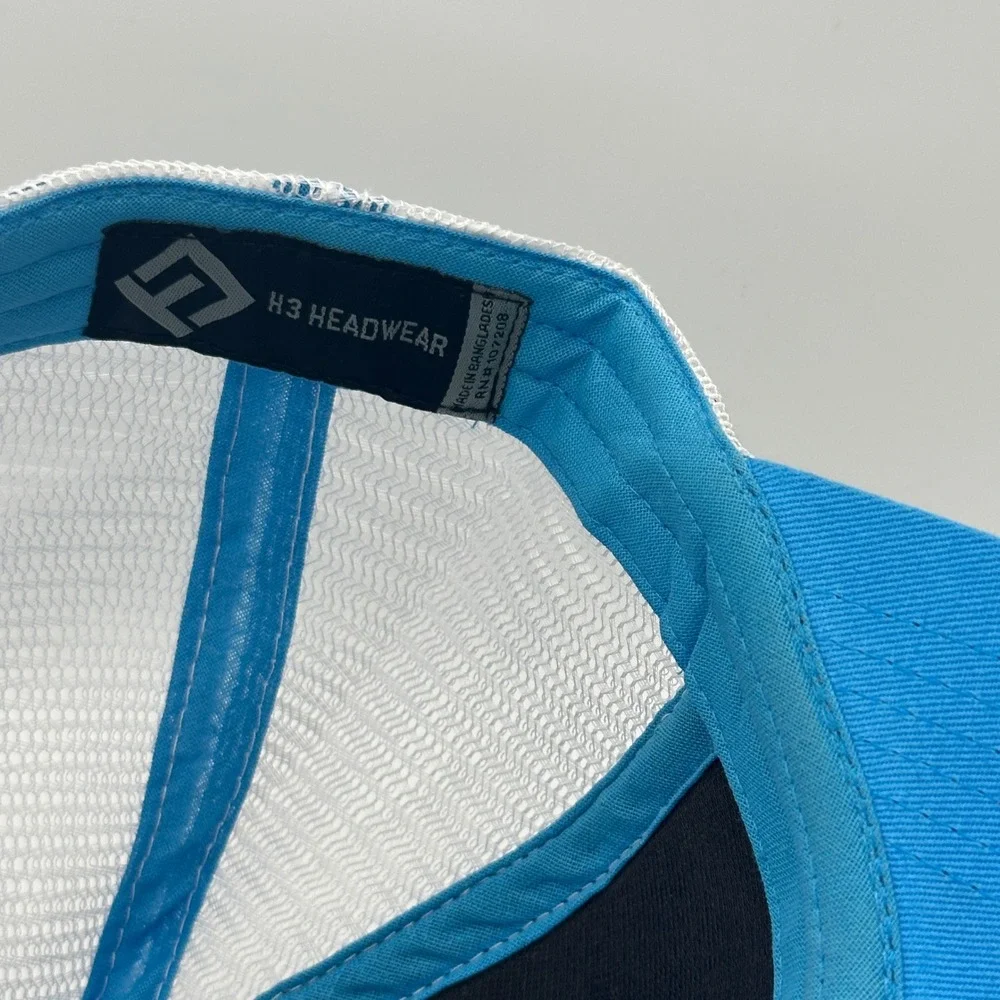 Bud‎ Light Hat Trucker Snapback Blue White Mesh Cap YS Headwear Beer Logo Promo